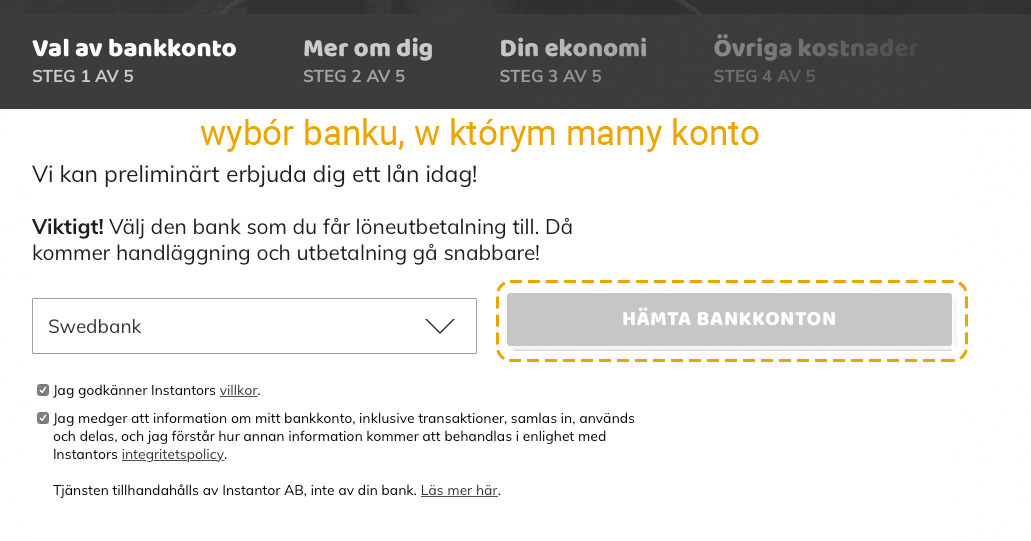 Pożyczki na dowód w Szwecji Pożyczki na dowód w Szwecji
