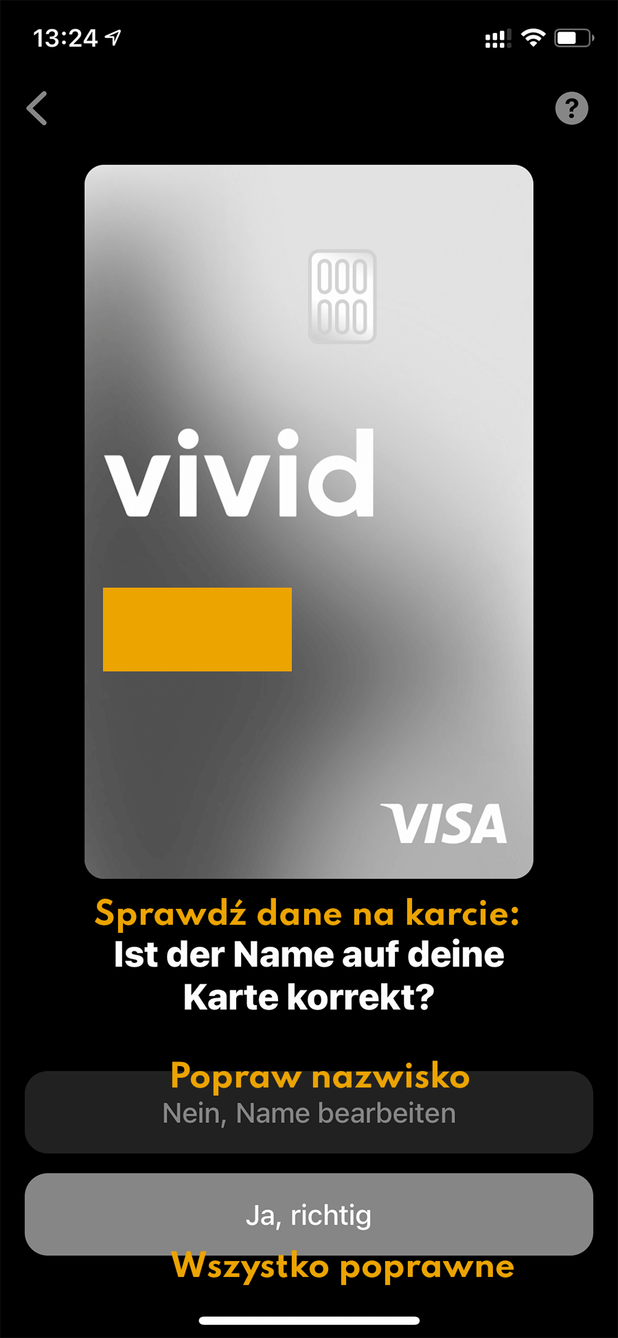 Karta Visa Vivid Money Karta Visa Vivid Money