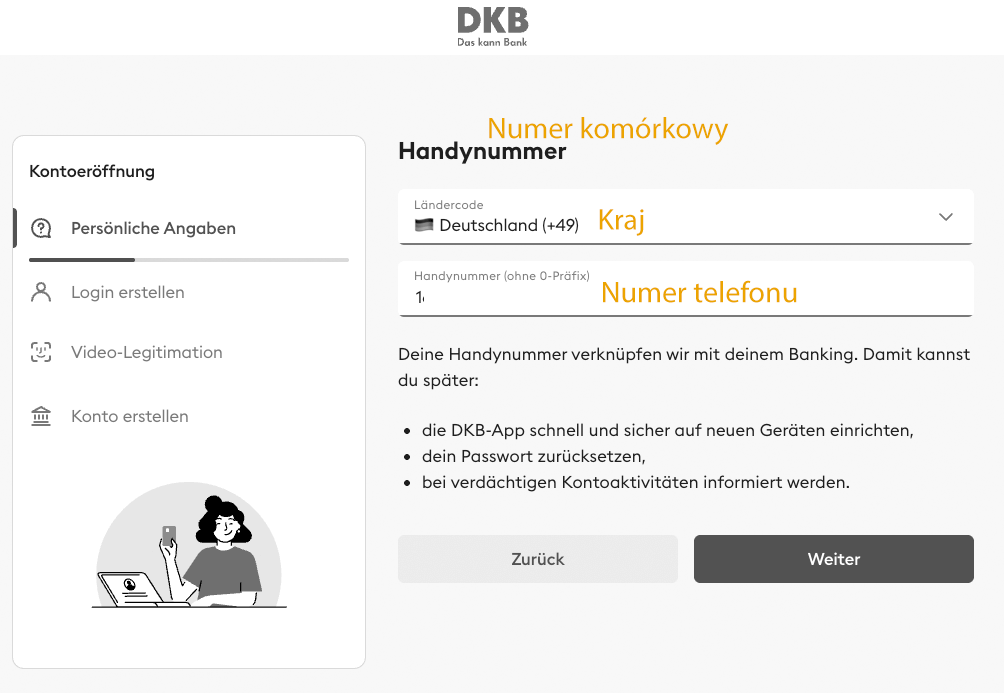 Otwarcie konta DKB przez internet Otwarcie konta DKB przez internet